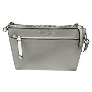 ❤️Kate Spade Cameron Monotone Zip Crossbody bag in optic white.